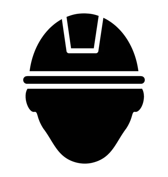 Ein Ingenieur Avatar Mit Helm — Stockvektor