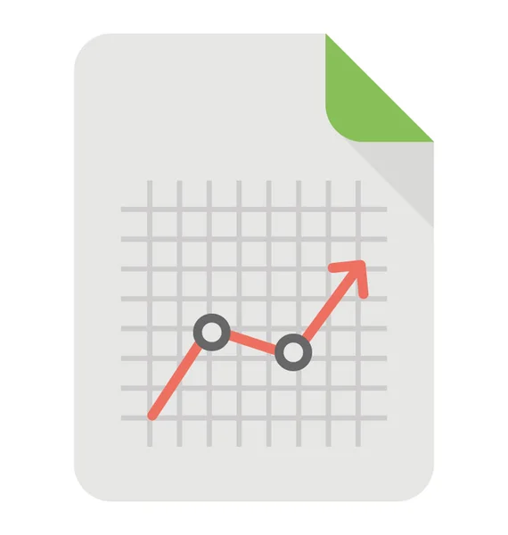 Egy Graph Diagramot Üzleti Értékelés Szimbolizáló Piaci Jelentés — Stock Vector