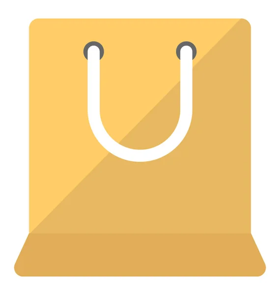 Sacchetto Carta Marrone Utilizzato Shopping Shopping Bag Icon Vector — Vettoriale Stock