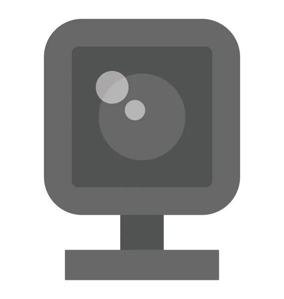 Веб Камера Видеочата Вектор Плоских Иконок — стоковый вектор