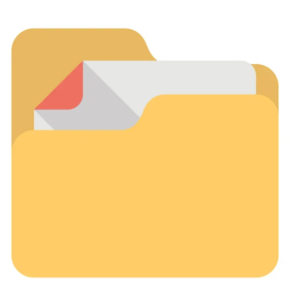 Document Binder Folder Place Files — Stock Vector