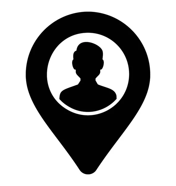 Gps Harita Pin Gösteren Kullanıcı Konumu Erişim Kavramı Olan Bir — Stok Vektör
