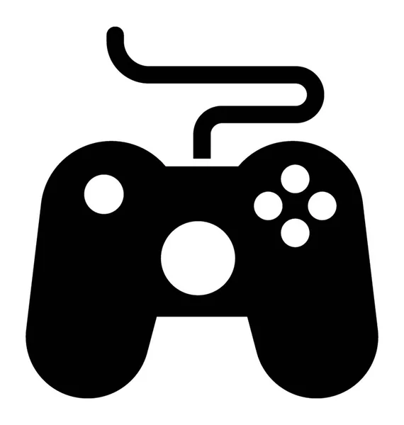 Joystick Játékvezérlő Kábel — Stock Vector