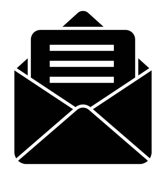 Envelope Segurando Uma Carta Rascunho Papel Infográfico Para Mail —  Vetores de Stock