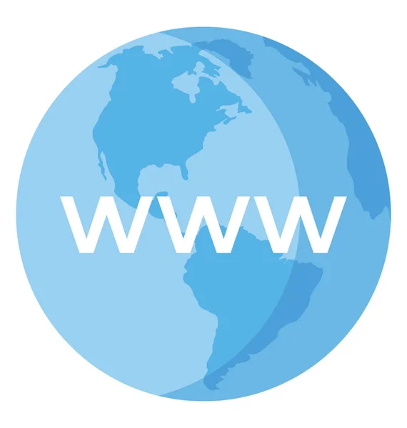 一个全球的书面图形 Www — 图库矢量图片