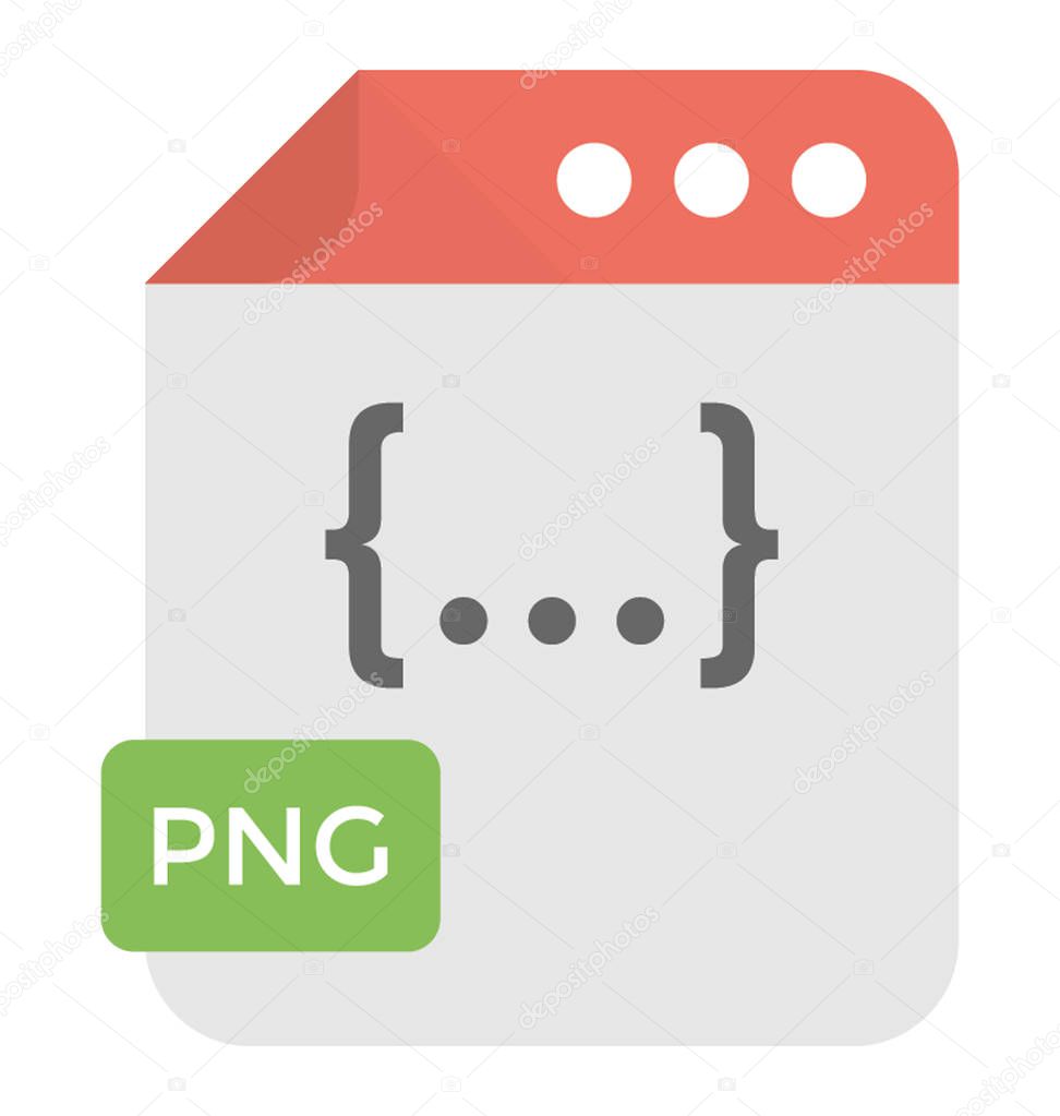 Vector of A backend web page with the coding language depicting portable network graphics A backend web page with the coding language depicting portable network graphics stock vector