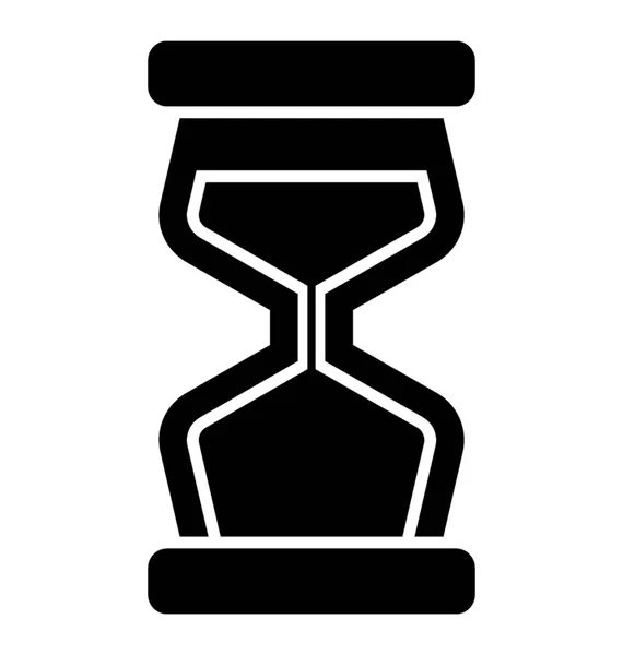 Стародавній Таймер Скляній Формі Під Назвою Пісочний Годинник — стоковий вектор