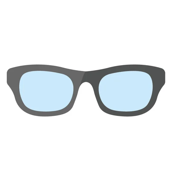 Ett Öga Slitage Med Transparenta Glasögon Glasögon — Stock vektor