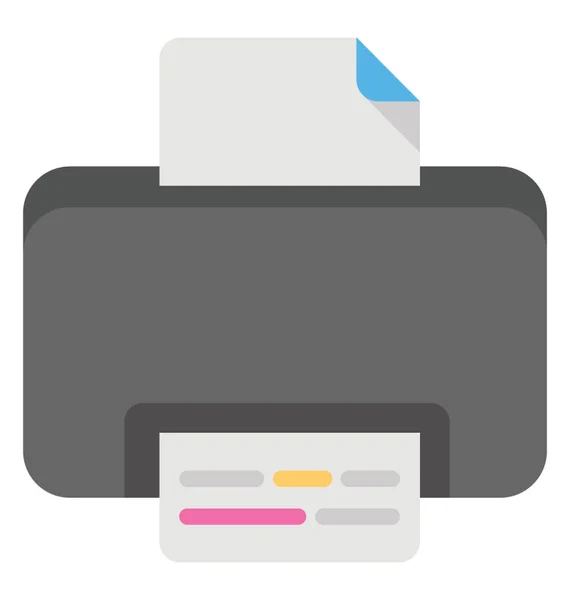 인쇄의 방법은 프린터 페이지 — 스톡 벡터