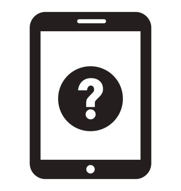 Çevrimiçi Yardım hakkında bir fikir vermek üzerinde soru işareti işareti ile Smartphone 