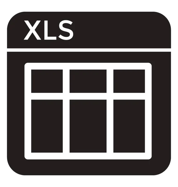 Xls 시트에 — 스톡 벡터