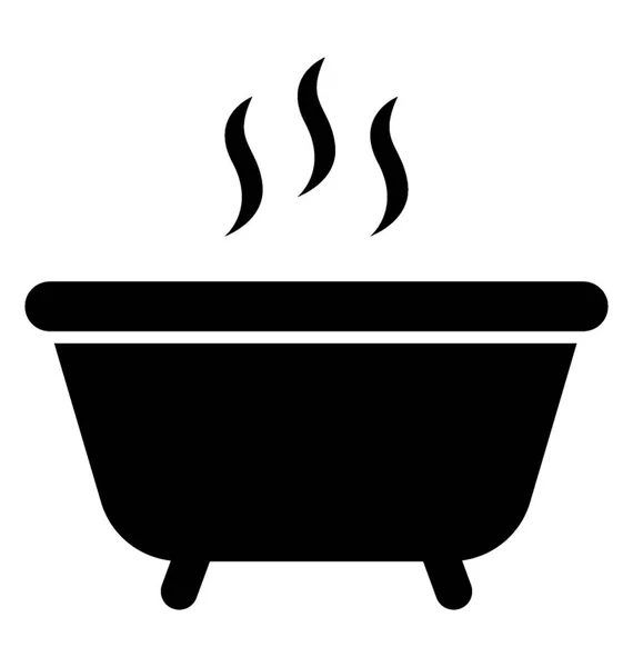 Jacuzzi Met Warm Water Als Steam Komen Presentatie Van Sauna — Stockvector