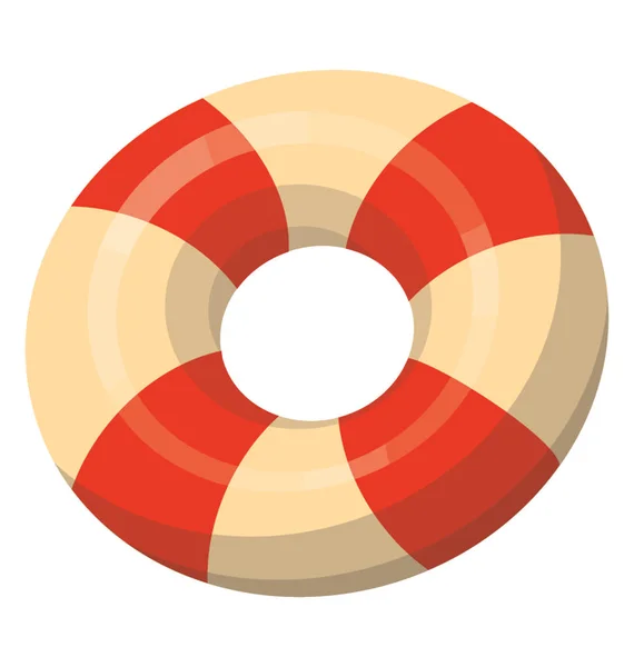 Life Saver Tire Shape Patterns Lifebuoy Icon — Stock Vector