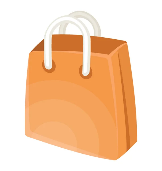 Sacchetto Carta Con Manici Sopra Bordo Questo Shopping Bag — Vettoriale Stock