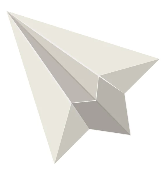 Origami Avião Apresentando Conceito Avião Papel —  Vetores de Stock