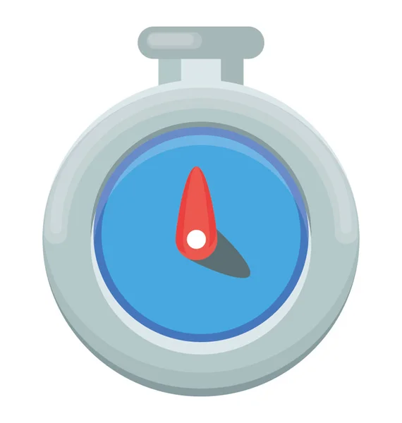 Relógio Com Botão Para Iniciar Terminar Tempo Este Cronômetro — Vetor de Stock