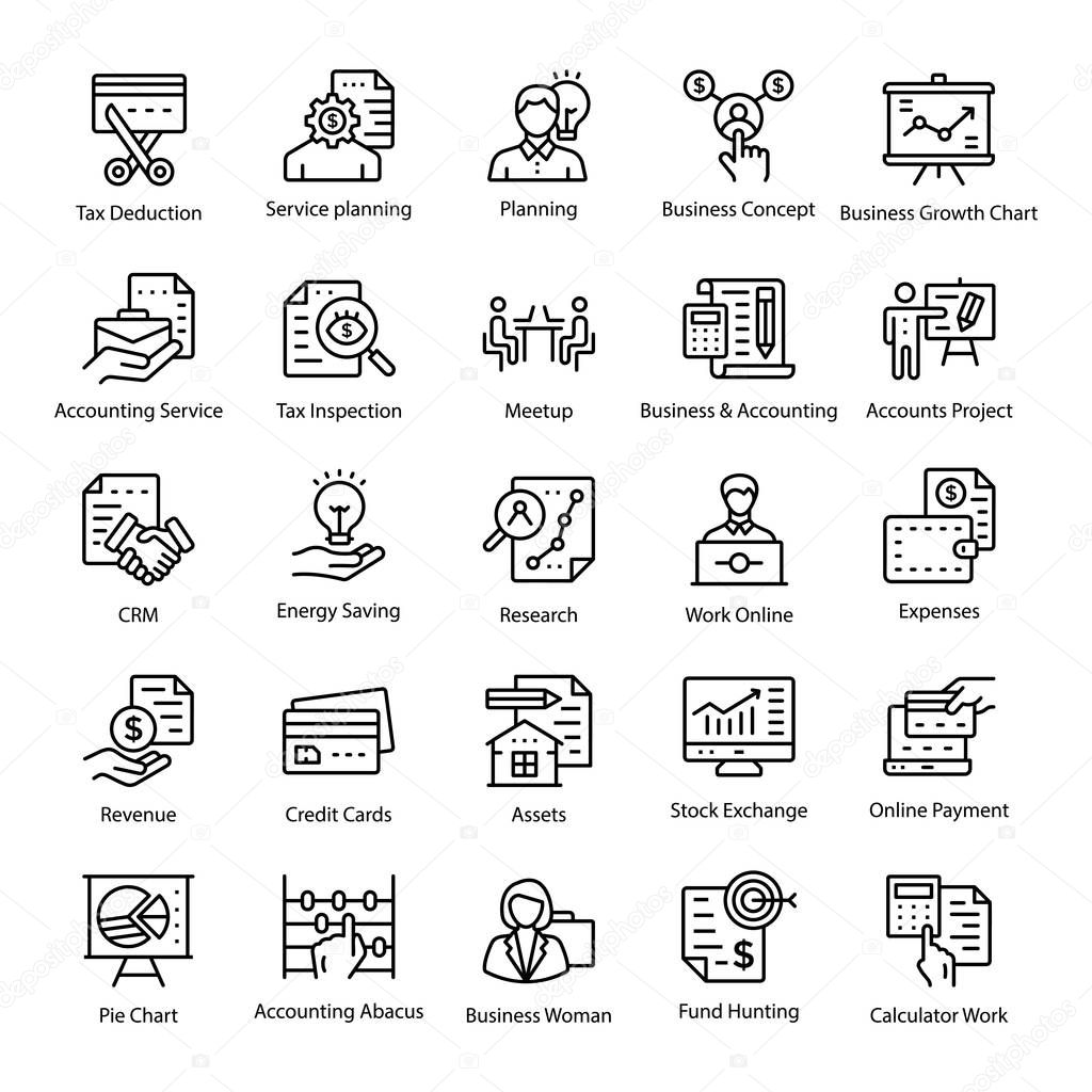 A Pack of Accounting Icons 