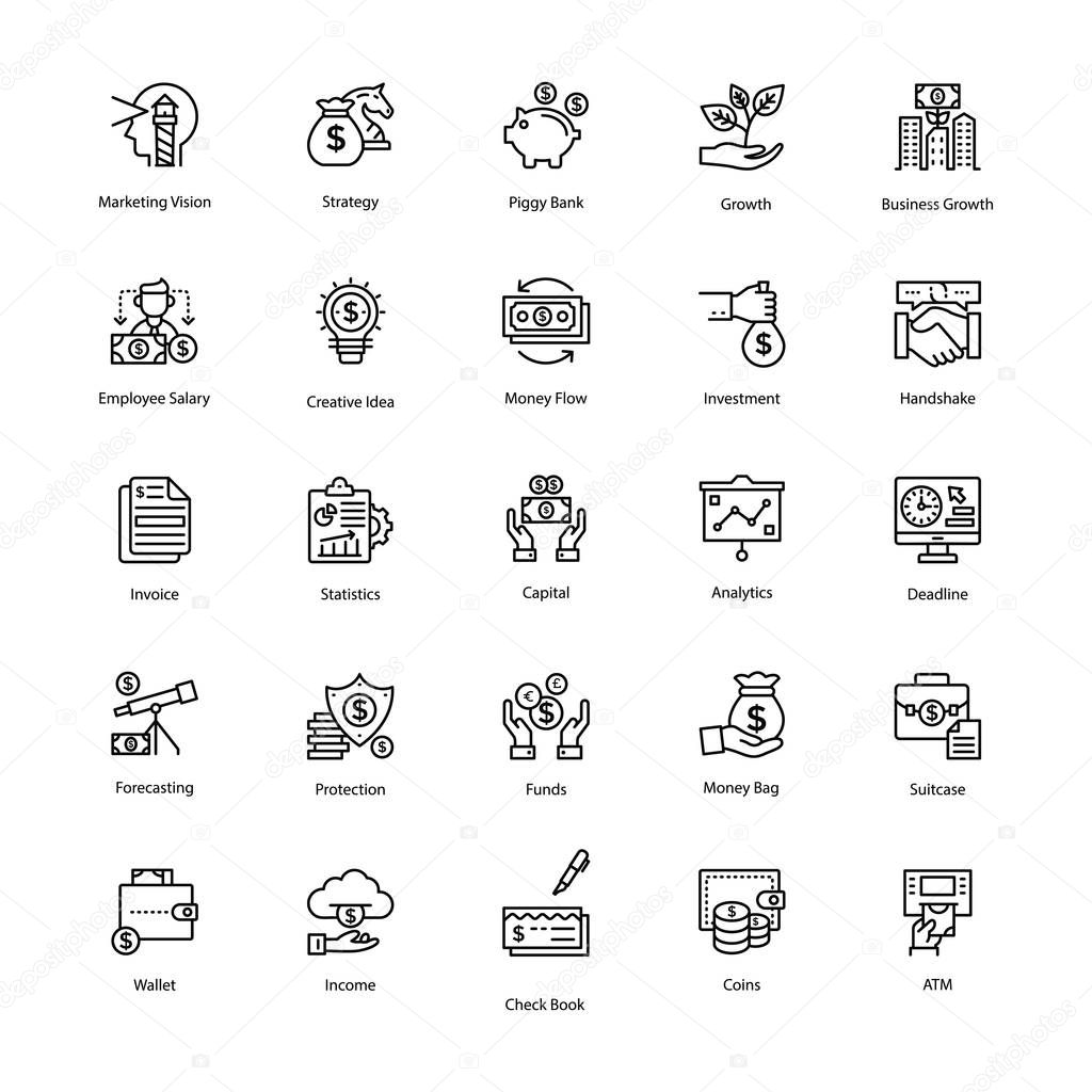 Money Flow Icons Pack 