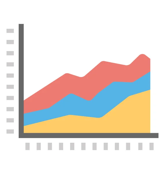 Une Application Cartographique Graphique Surface — Image vectorielle