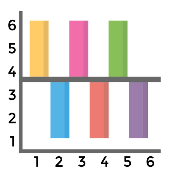 Графическое Представление Вертикальной Диаграммы Иногда Называемое Линейным Графом — стоковый вектор