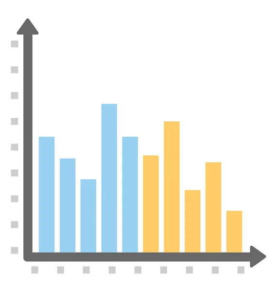 Graphique Barres Avec Une Fréquence Relative Représentant Histogramme — Image vectorielle