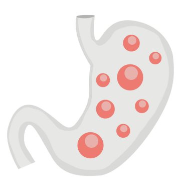 Mide kanseri simgesi kavram olarak mide hastalığı sindirim sistemi malign tümör büyüme ile