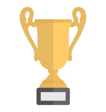 Ödülü resmeden bir fincan şekli kupa 