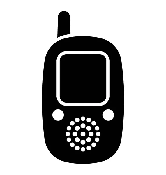 Walkie Talkie Transceptor Radio Portátil Para Comunicación Árbitro Árbitro — Archivo Imágenes Vectoriales