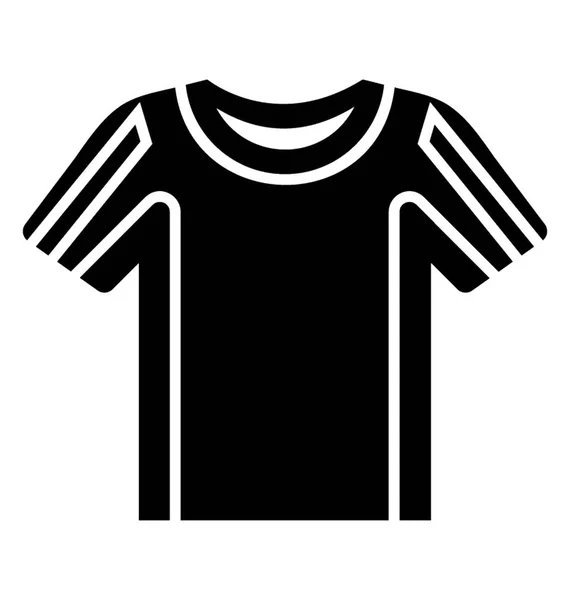 Halbärmeliges Rundhals Shirt Für Sportler — Stockvektor