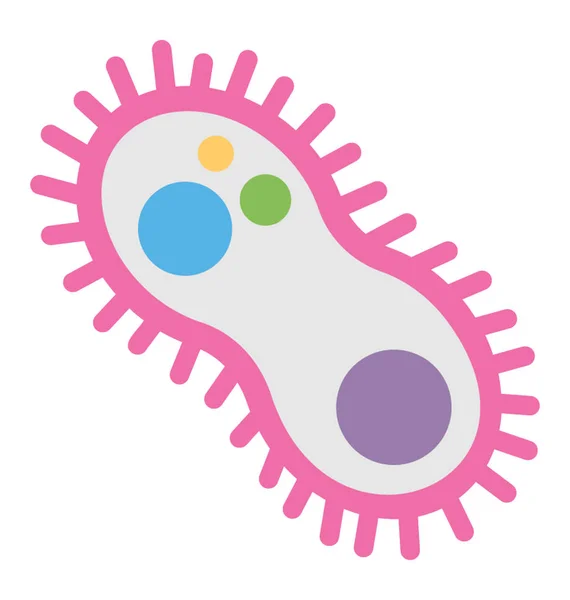 미생물 미생물 세균의 아이콘 디자인 — 스톡 벡터