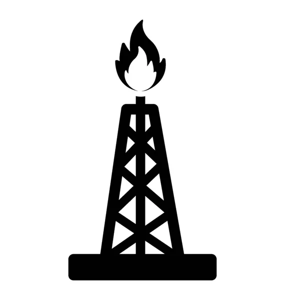 Obraz Ikony Oleju Tryskającej Dobrze — Wektor stockowy