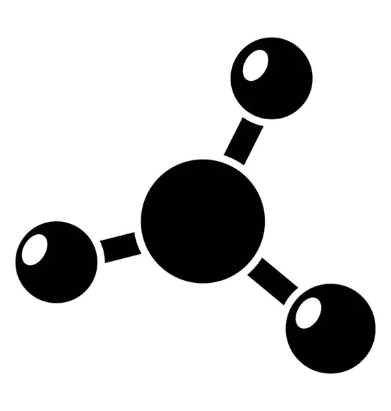 Glif Simgesi Tasarım Molekül Yapısı — Stok Vektör