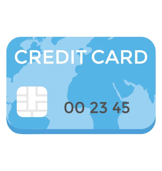 Chip Denting Hitelkártya Nyomtatható Intelligens Kártyát — Stock Vector