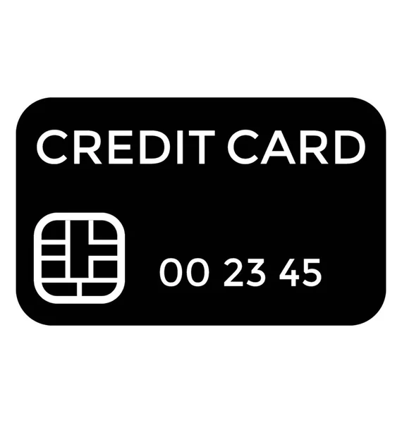 Μια Έξυπνη Εκτυπώσιμη Κάρτα Τσιπ Ζούλιγμα Πιστωτική Κάρτα — Διανυσματικό Αρχείο