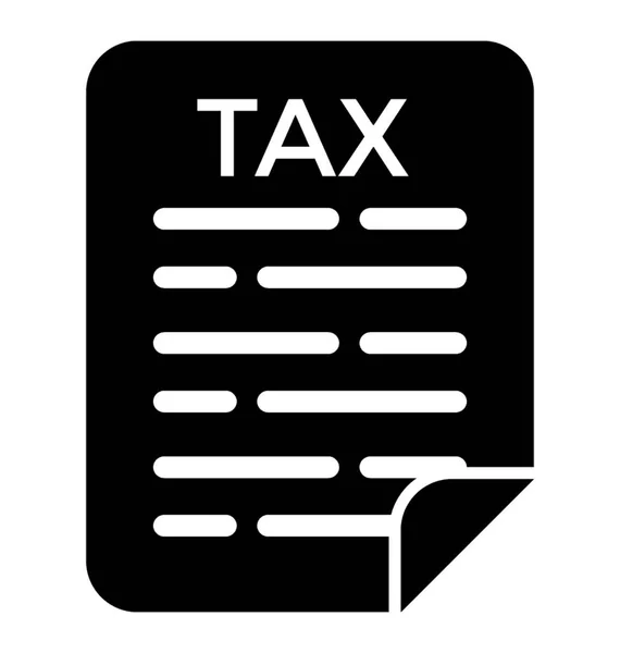 Projet Document Avec Contenu Écrit Texte Taxe — Image vectorielle