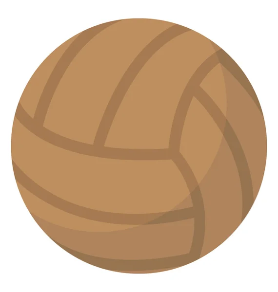 Una Pelota Estampada Para Jugar Con Mano Playa Tierra Voleibol — Vector de stock