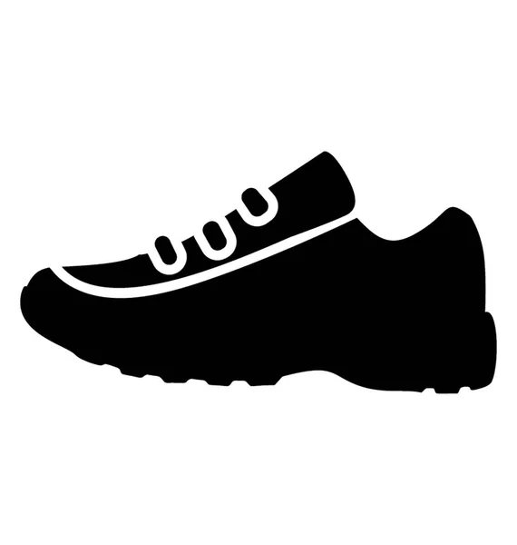 Calzado Cómodo Utilizado Deportes Zapatillas Deporte — Vector de stock