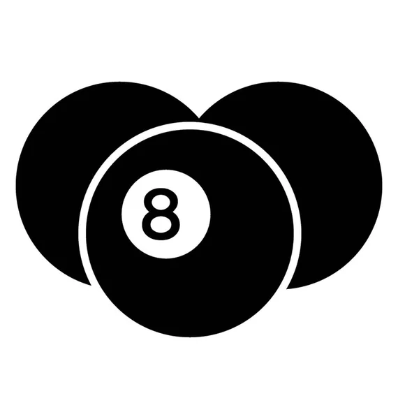 Bollar Med Skriftliga Nummer Dem Kännetecknar Snooker Bollar — Stock vektor