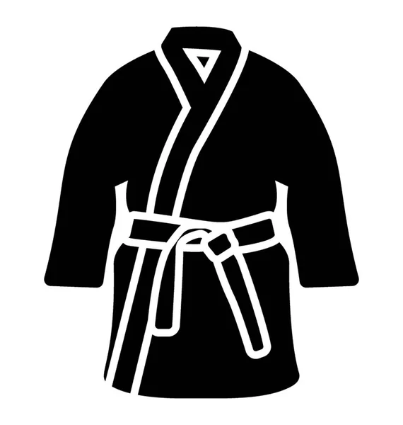 Uniforme Tradicional Para Karatê Chamado Karategi —  Vetores de Stock