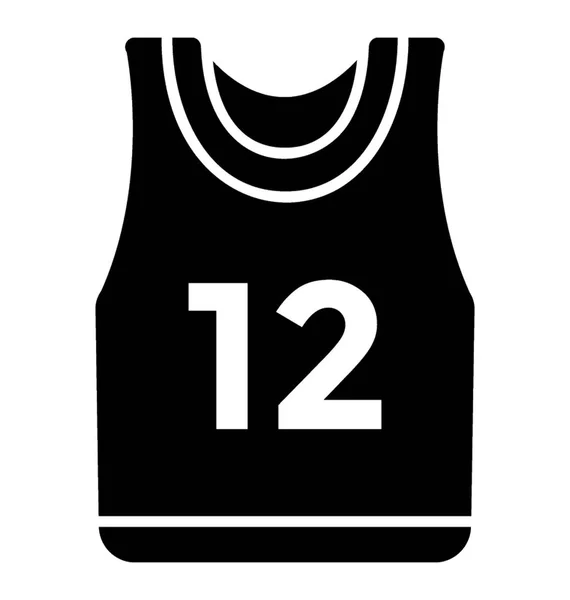 Shirt Avec Numéro Écrit Représentant Maillot Sport — Image vectorielle