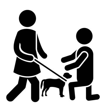 Bir kişi tarafından caring için köpek evde beslenen hayvan kaygı yapıyor 