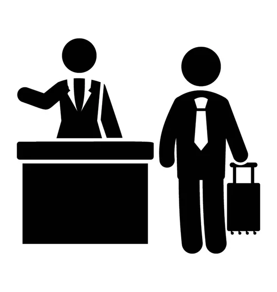 Recepciós Irányadó Értékelések Képviselő Recepció Útmutató — Stock Vector