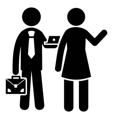 Office tartışma resmeden bir şey tartışırken insan avatar simge