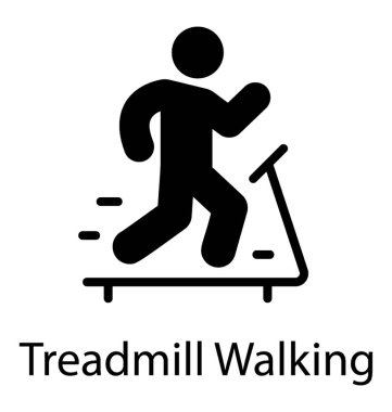 Spor salonunda treadmill çalışan insan avatar