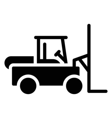 Forklift ürünler kaldırma için bağlı Asansör ile küçük bir kamyon gibi olduğunu 