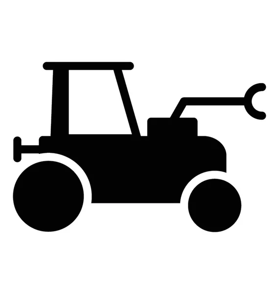 Küçük Ürünler Yüklemek Için Kullanılan Traktör Yükleyici — Stok Vektör