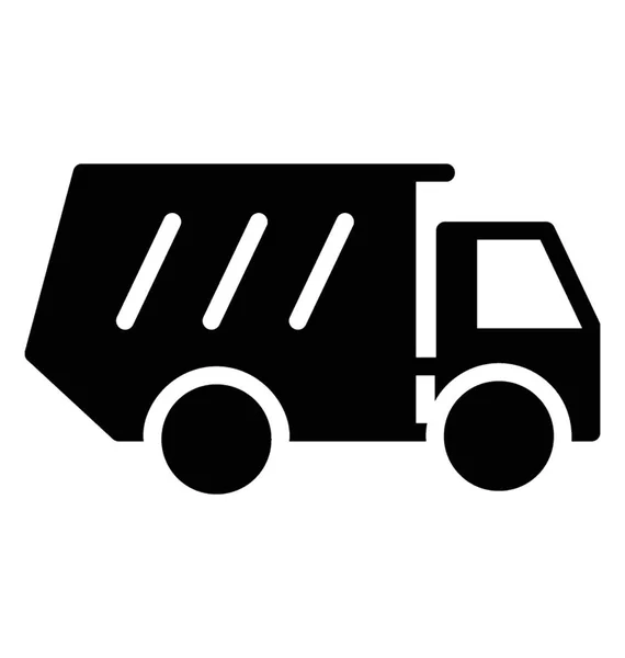 Camión Volquete Con Caja Residuos Del Lado Posterior Para Transportar — Archivo Imágenes Vectoriales