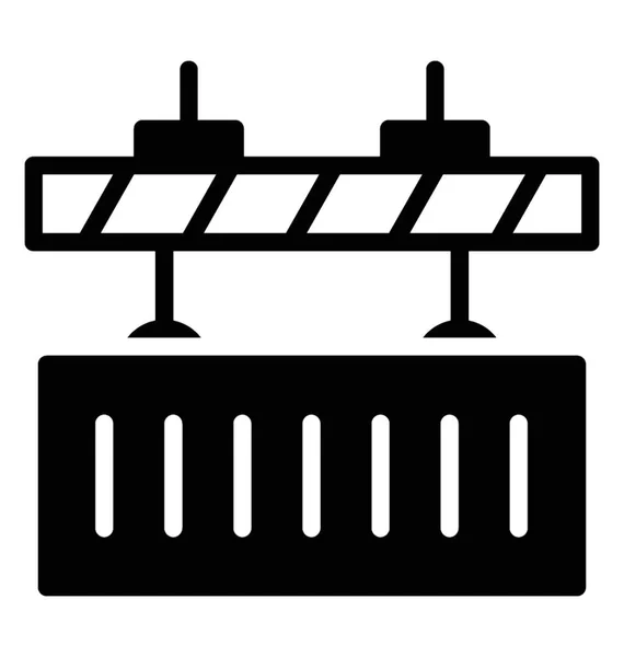 Pont Roulant Comme Son Nom Indique Utilisé Comme Véhicule Aérien — Image vectorielle