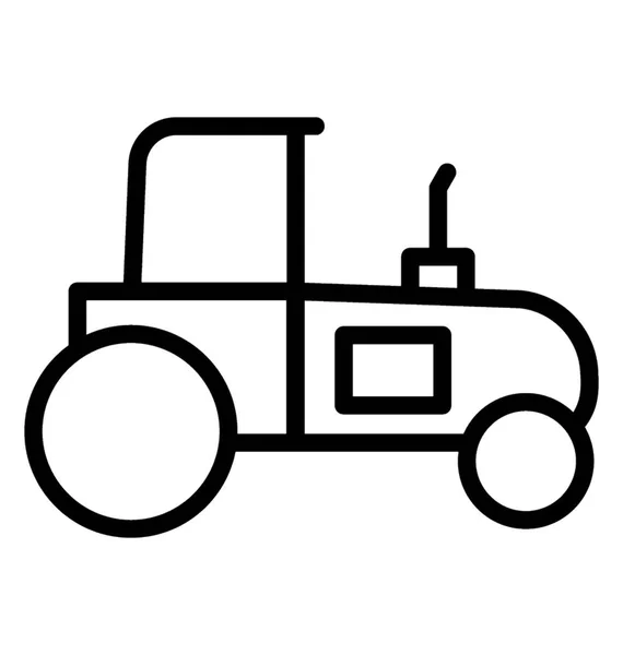 Gran Tractor Neumáticos Utilizado Para Agricultura — Vector de stock