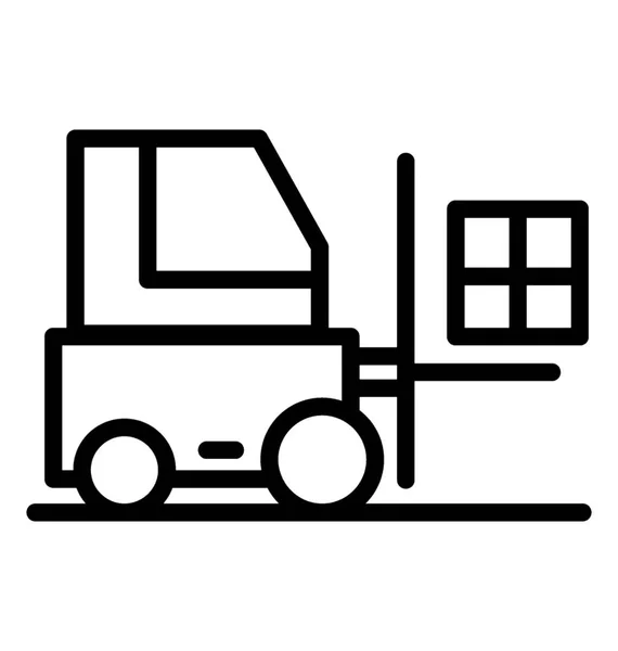 Wózek Jest Jak Małe Ciężarówki Wyciągu Dołączona Podnoszenia Towaru — Wektor stockowy